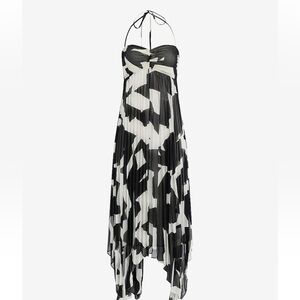 EXPRESS Printed Pleated Tie Halter
Sweetheart Asymmetrical Midi Dress